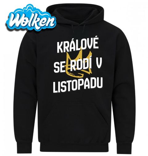 Obrázek produktu Pánská mikina Králové s Korunou se Rodí v Listopadu