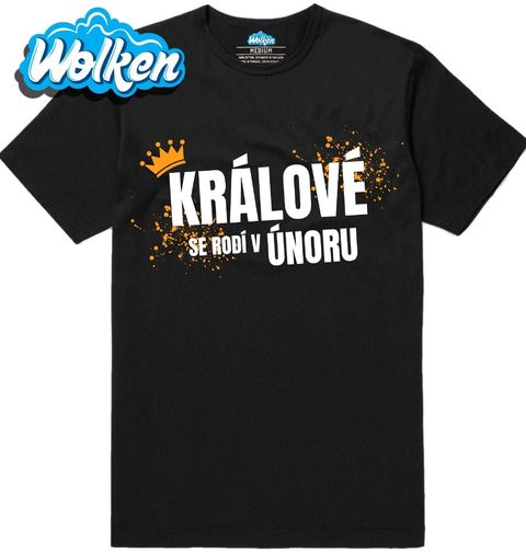 Obrázek produktu Pánské tričko Králové se Rodí v Únoru
