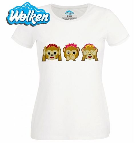 Obrázek produktu Dámské tričko Emoji Opičky