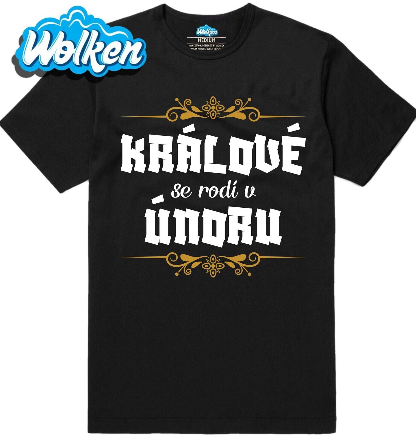 Pánské tričko Králové se Rodí v Únoru Kings Are Born in February.jpg