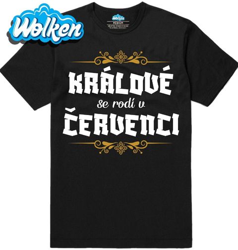Obrázek produktu Pánské tričko Králové se Rodí v Červenci Kings Are Born in July