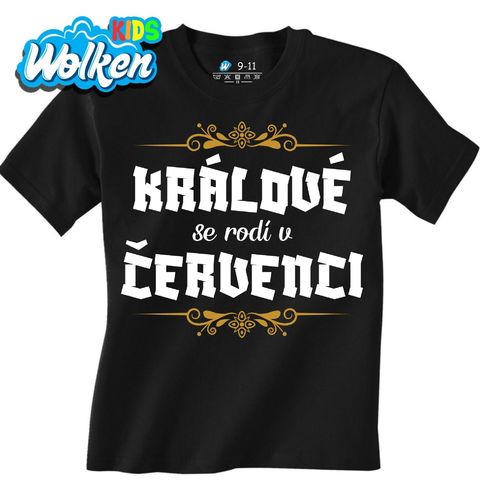 Obrázek produktu Dětské tričko Králové se Rodí v Červenci Kings Are Born in July