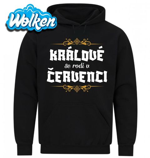 Obrázek produktu Pánská mikina Králové se Rodí v Červenci Kings Are Born in July