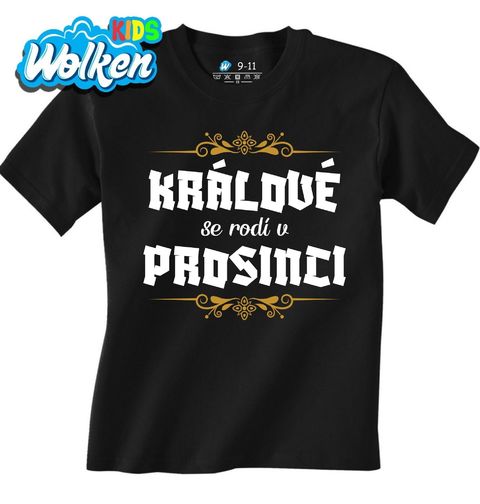 Obrázek produktu Dětské tričko Králové se Rodí v Prosinci Kings Are Born in December