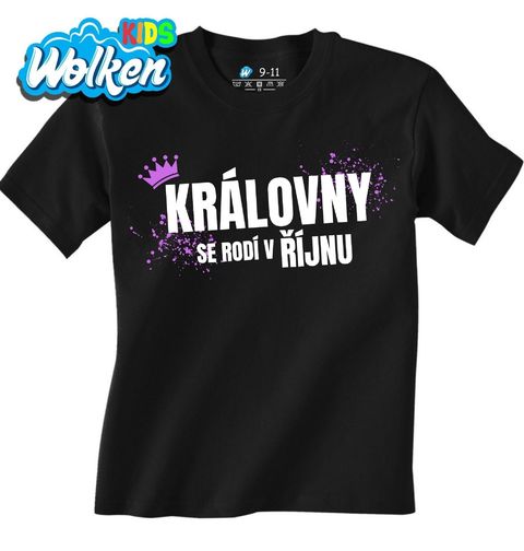 Obrázek produktu Dětské tričko Královny se Rodí v Říjnu