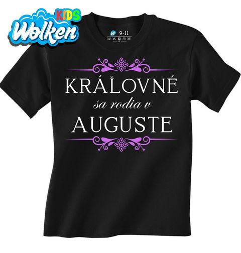 Obrázek produktu Dětské tričko Královny se Rodí v Srpnu Queens Are Born in August