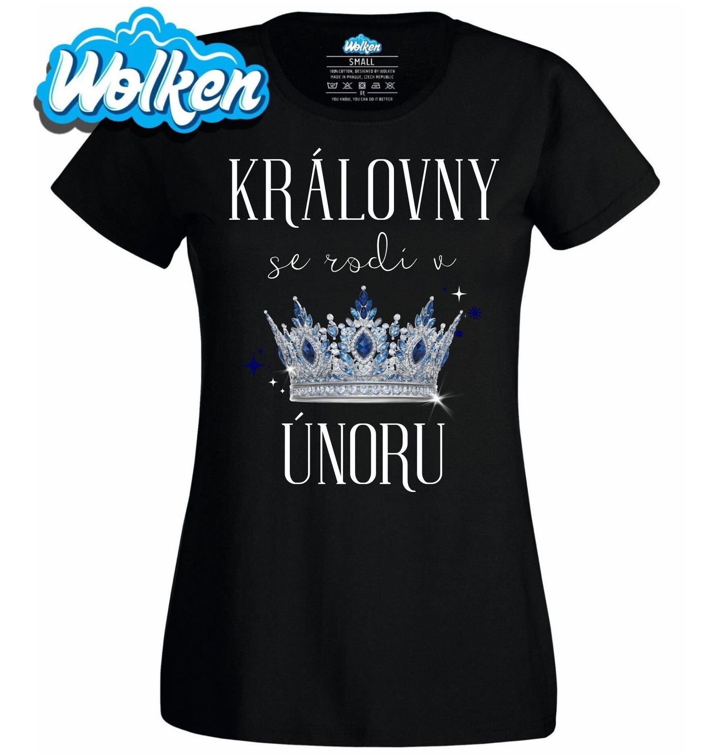 Dámské tričko Královny s Korunou se Rodí v Únoru.jpg