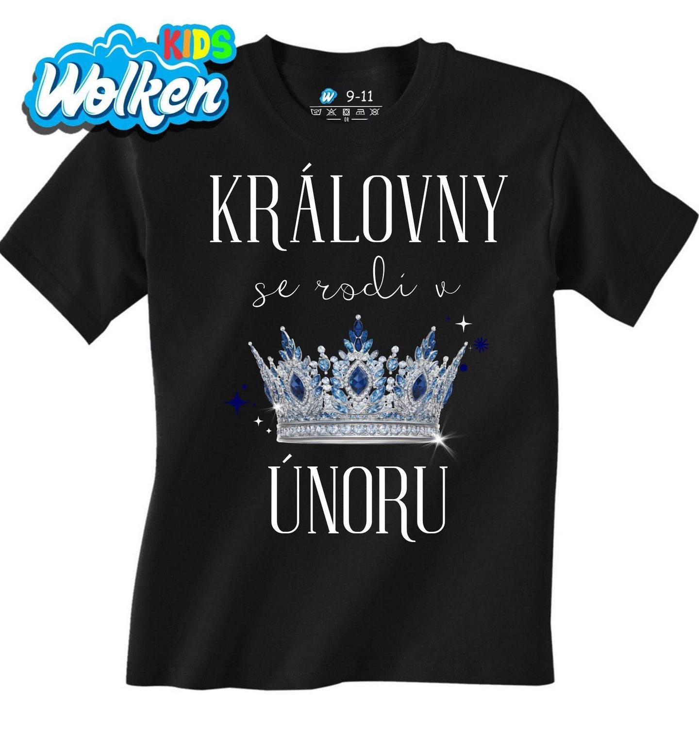 Dětské tričko Královny s Korunou se Rodí v Únoru.jpg
