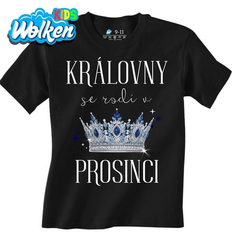 Obrázek produktu Dětské tričko Královny s Korunou se Rodí v Prosinci