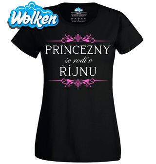 Dámské tričko Princezny se Rodí v Říjnu Princesses Are Born in October.jpg