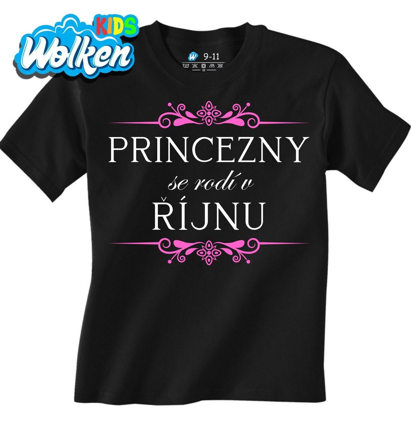 Dětské tričko Princezny se Rodí v Říjnu Princesses Are Born in October.jpg