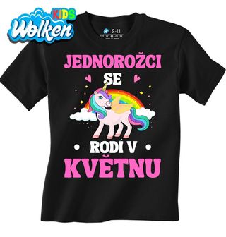 Dětské tričko Jednorožci se Rodí v Květnu.jpg