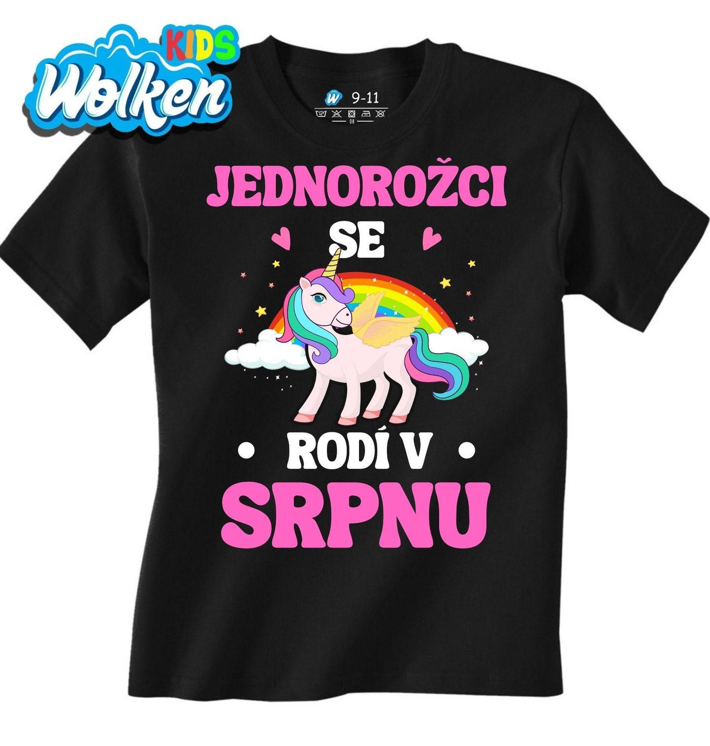 Dětské tričko Jednorožci se Rodí v Srpnu.jpg