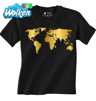 Dětské tričko Zlatá Mapa Světa.jpg
