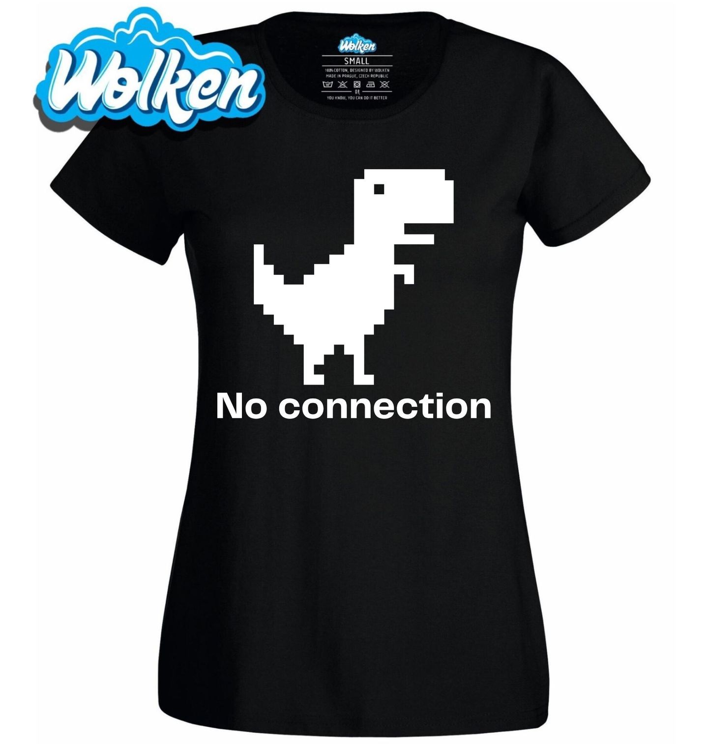 Dámské tričko Dinosaurus Hra Žádné Připojení No Connection.jpg
