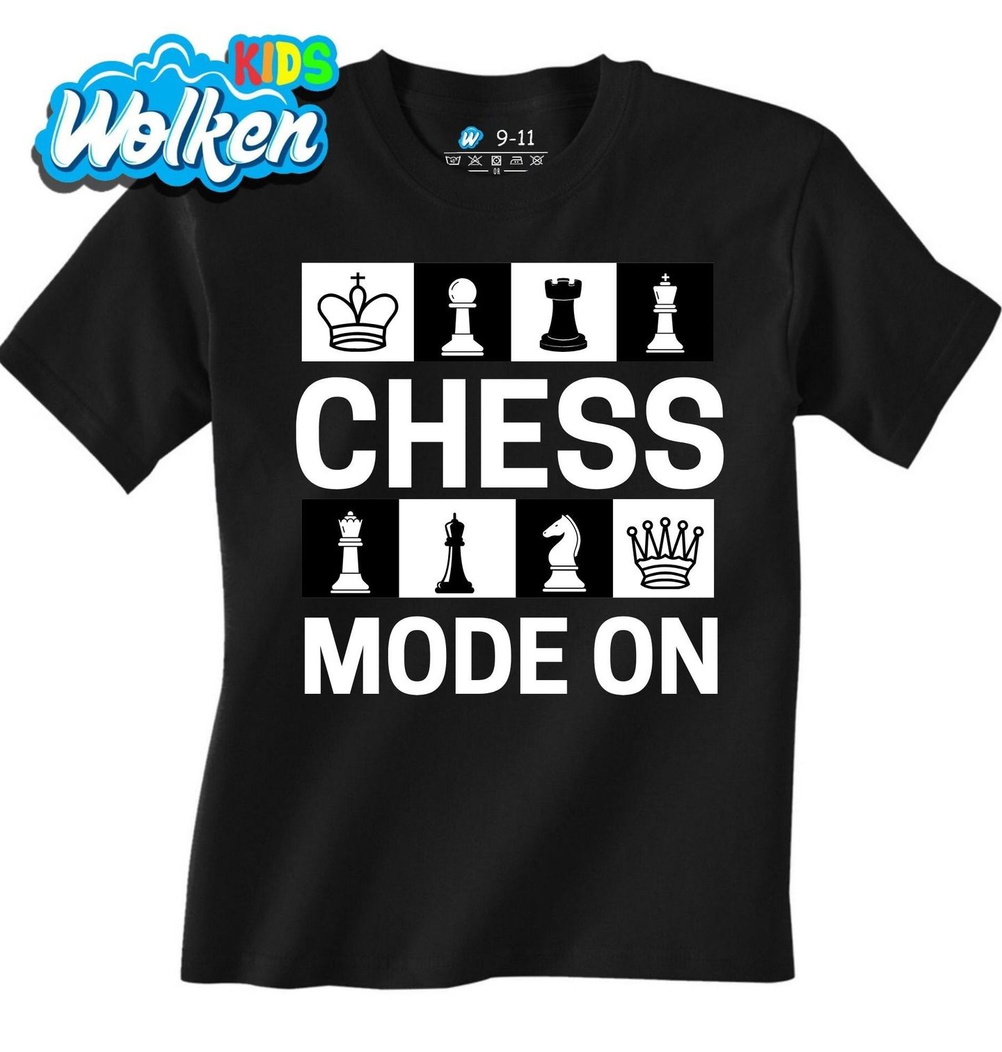 Dětské tričko ´Je Čas Hrát Šachy Chess Mode On.jpg