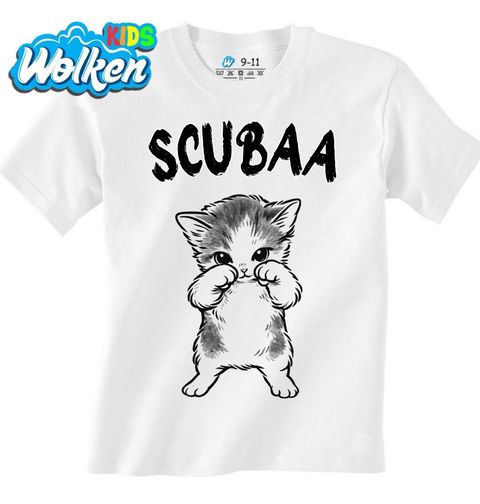 Obrázek produktu Dětské tričko Roztomilá Scubaa Kočka