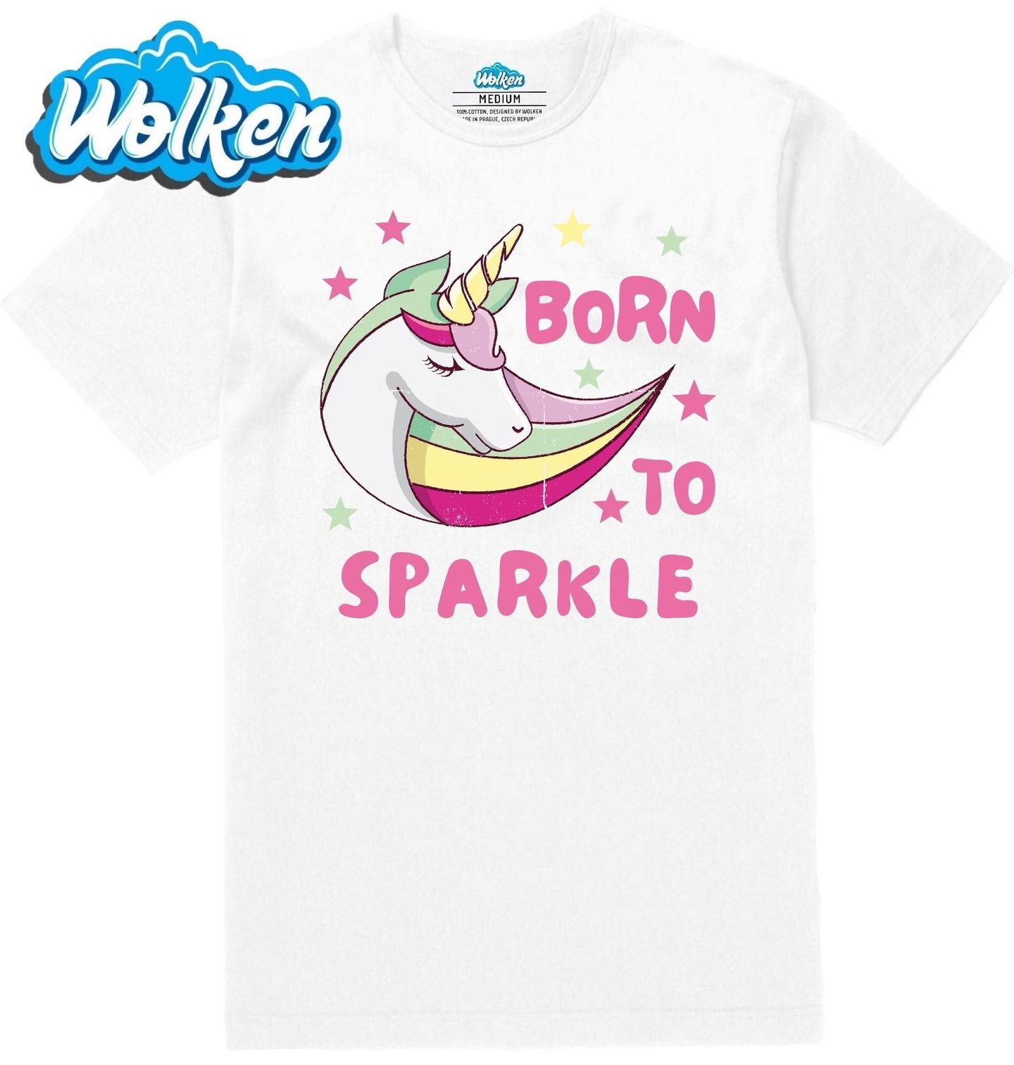 Pánské tričko  Jednorožčí Záře Born to Sparkle.jpg