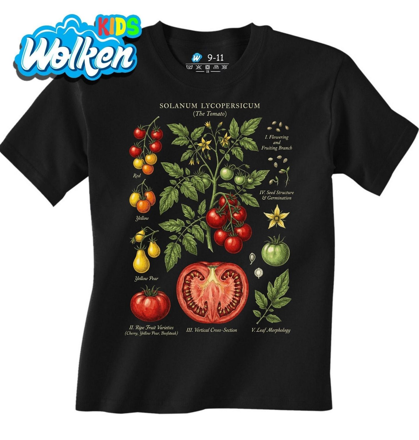 Dětské tričko Botanika Rajče Solanum Lycopersicum.jpg