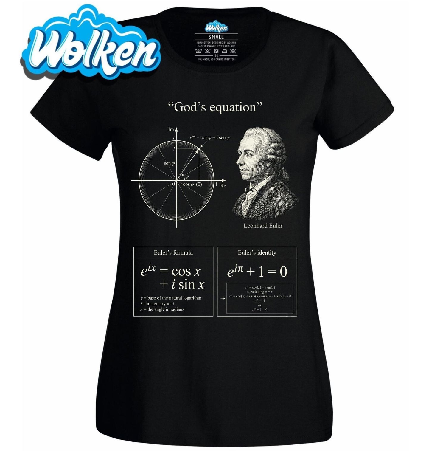 Dámské tričko Leonhard Euler God’s Equation.jpg
