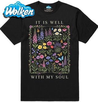 Pánské tričko Květiny It Is Well With My Soul.jpg