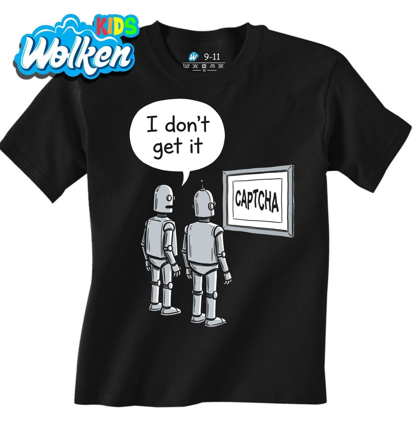 Dětské tričko Zmatení Roboti CAPTCHA Nechápu To I Don't Get it.jpg
