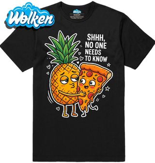Pánské tričko Ananas na Pizze Hawai No One Need to Know.jpg