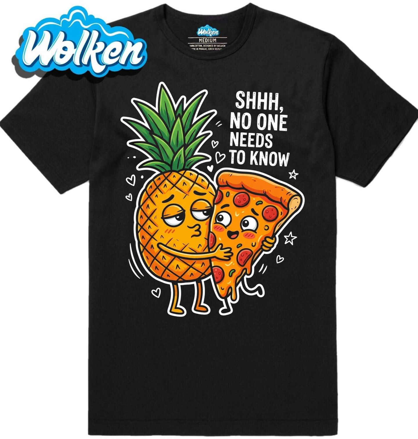 Pánské tričko Ananas na Pizze Hawai No One Need to Know.jpg