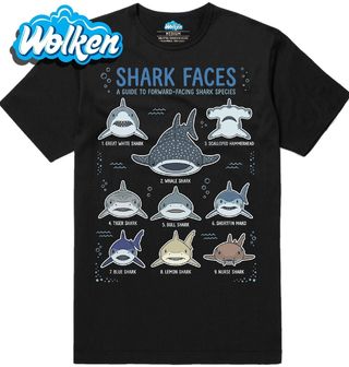 Pánské tričko Atlas Žraloků Shark Faces.jpg