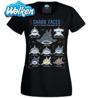 Dámské tričko Atlas Žraloků Shark Faces.jpg