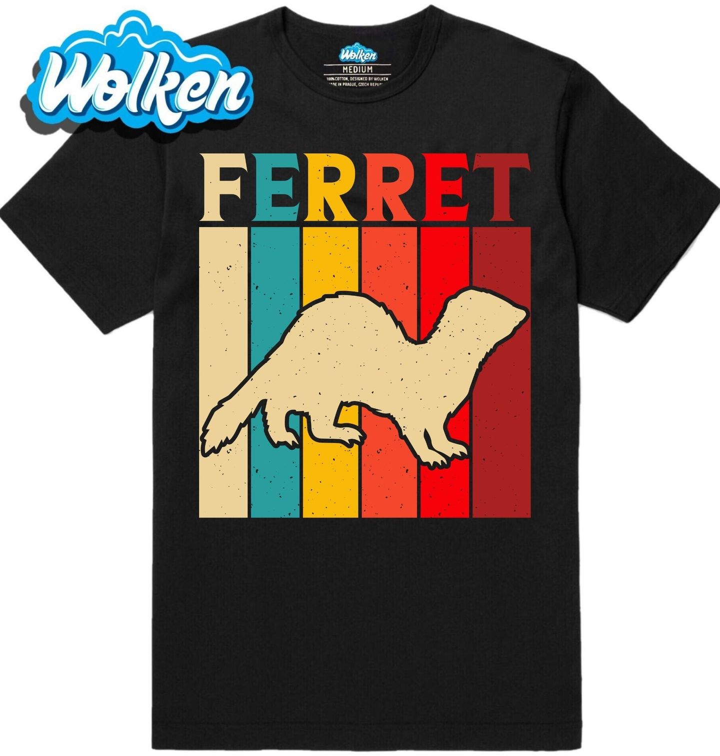 Pánské tričko Barevná Fretka Ferret.jpg