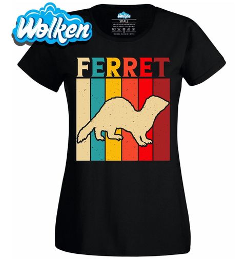 Obrázek produktu Dámské tričko Barevná Fretka Ferret