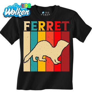 Dětské tričko Barevná Fretka Ferret.jpg