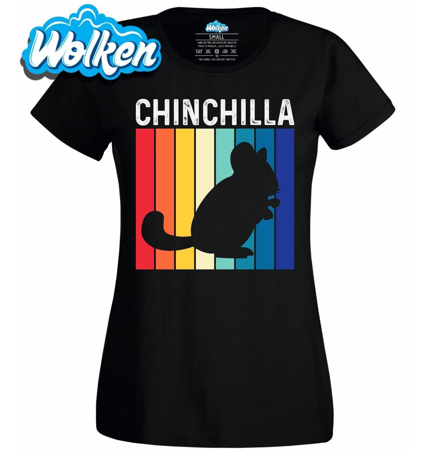 Dámské tričko Retro Činčila Chinchilla.jpg