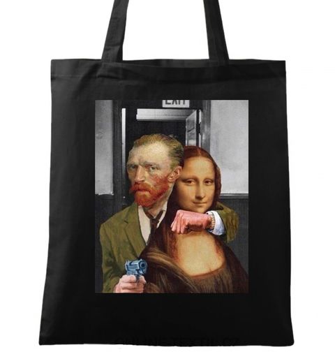 Obrázek produktu Bavlněná taška Rukojmí Mona Lisa a Vincent van Gogh