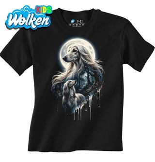 Dětské tričko Saluki pod Zářícím Měsícem.jpg