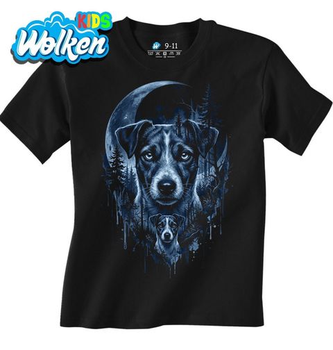Obrázek produktu Dětské tričko Jack Russell Teriér pod Temným Měsícem