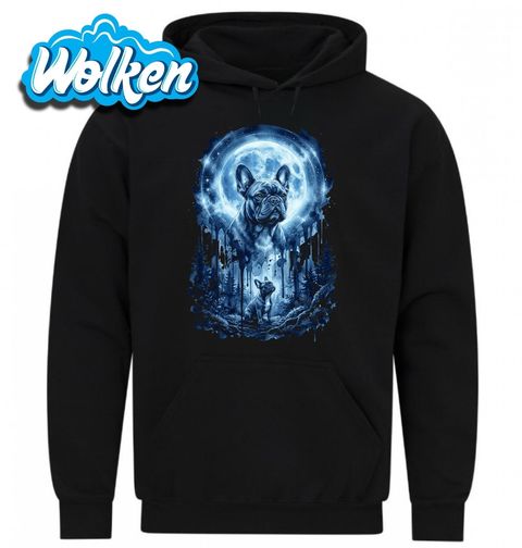 Obrázek produktu Pánská mikina Francouzský Buldoček pod Úplňkem