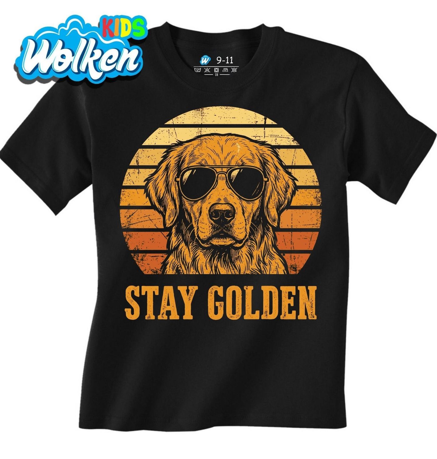 Dětské tričko Zlatý Retrívr Stay Golden.jpg