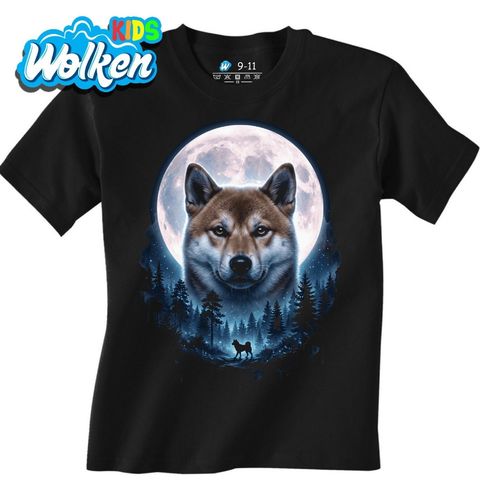 Obrázek produktu Dětské tričko Shiba Inu pod Měsíčním Světlem