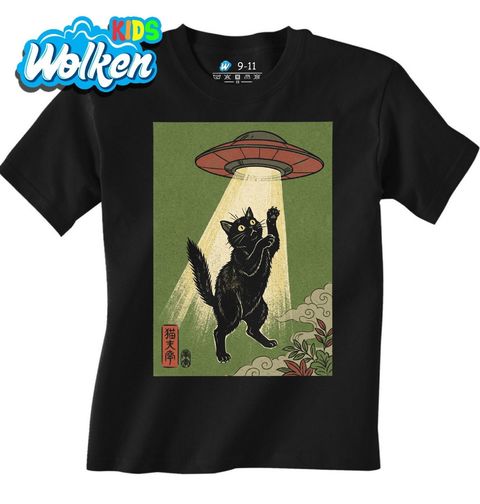 Obrázek produktu Dětské tričko Kočičí UFO Únos