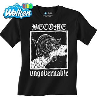 Dětské tričko Agresivní Kočka Become Ungovernable.jpg