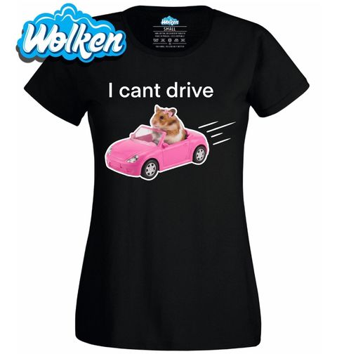 Obrázek produktu Dámské tričko Řidič Křeček Neumím Řídit I Can't Drive
