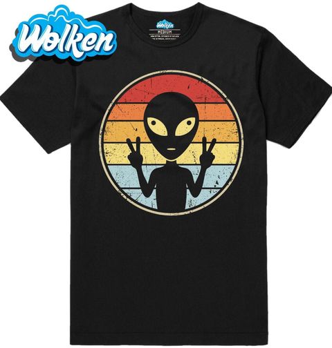 Obrázek produktu Pánské tričko Retro Mimozemšťan Peace