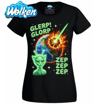 Dámské tričko Mimozemšťan Glepr Glorp.jpg
