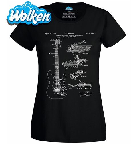 Obrázek produktu Dámské tričko Kytara Patent C. L. Fender