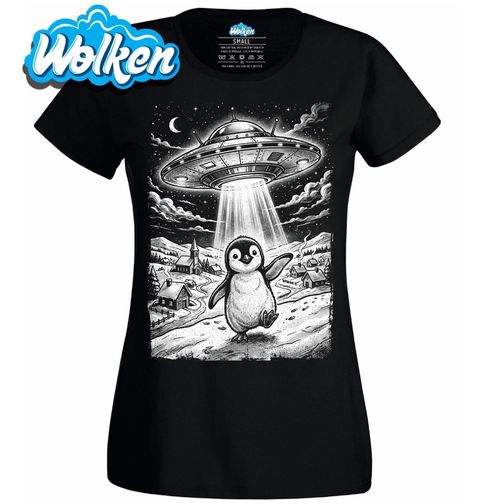 Obrázek produktu Dámské tričko Tučňák a UFO