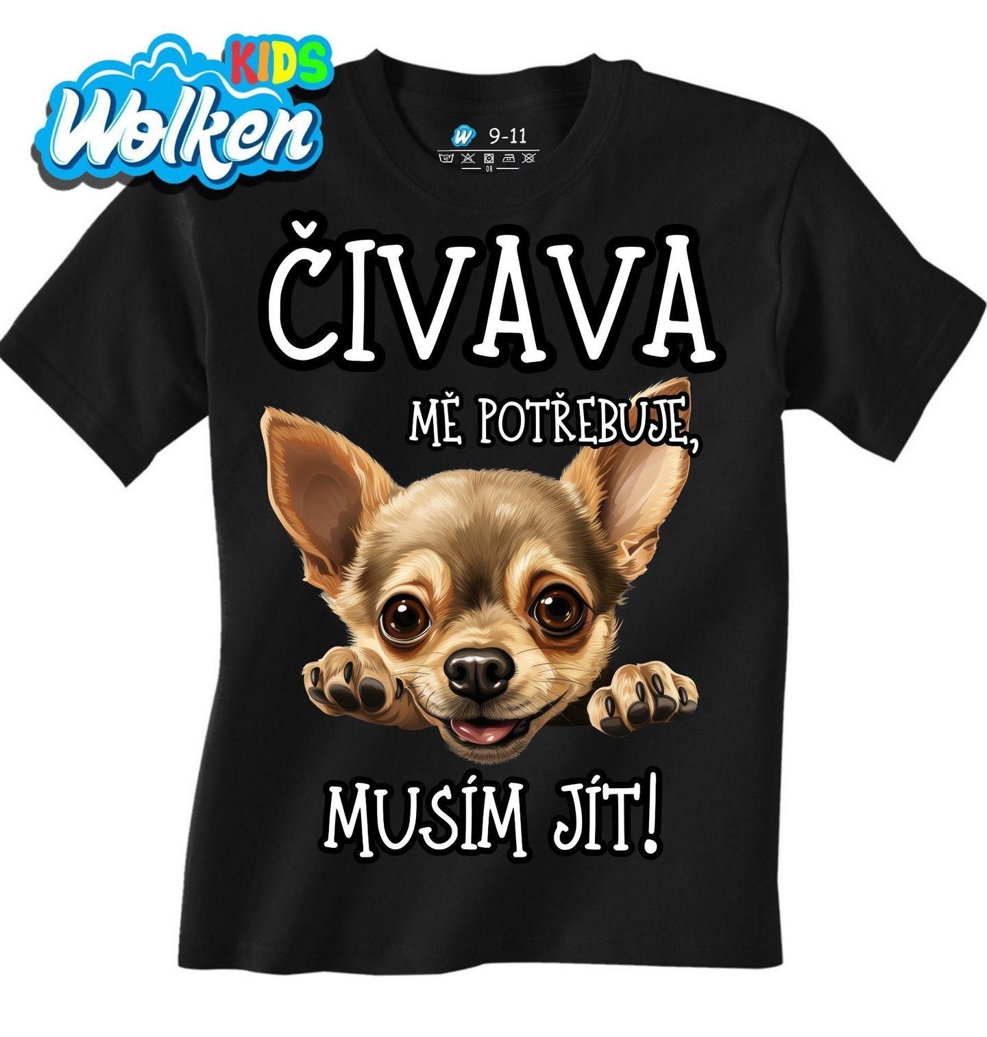 Dětské tričko Čivava mě potřebuje, musím jít!.jpg