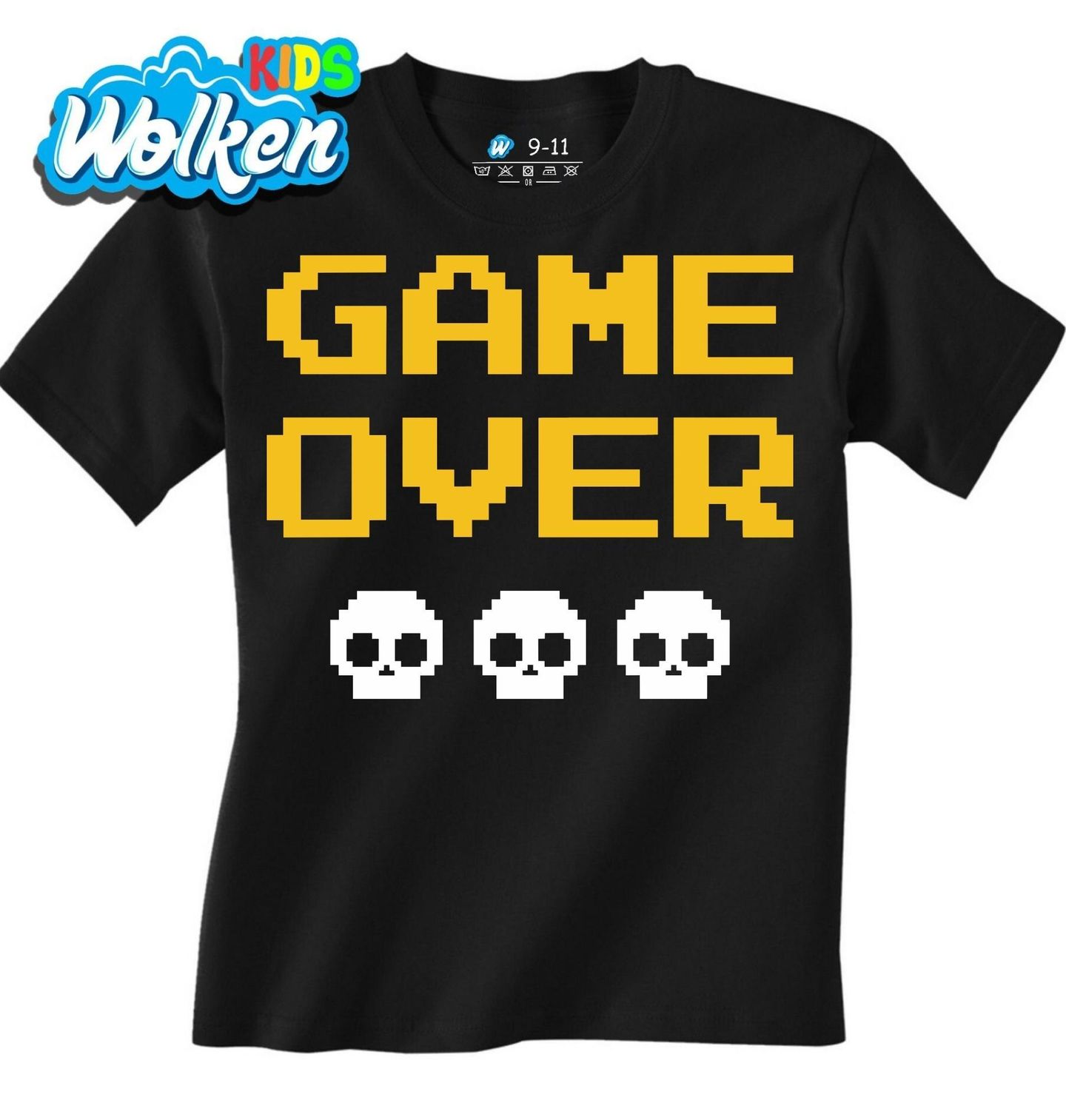 Dětské tričko 0 životů Konec Hry Game Over.jpg