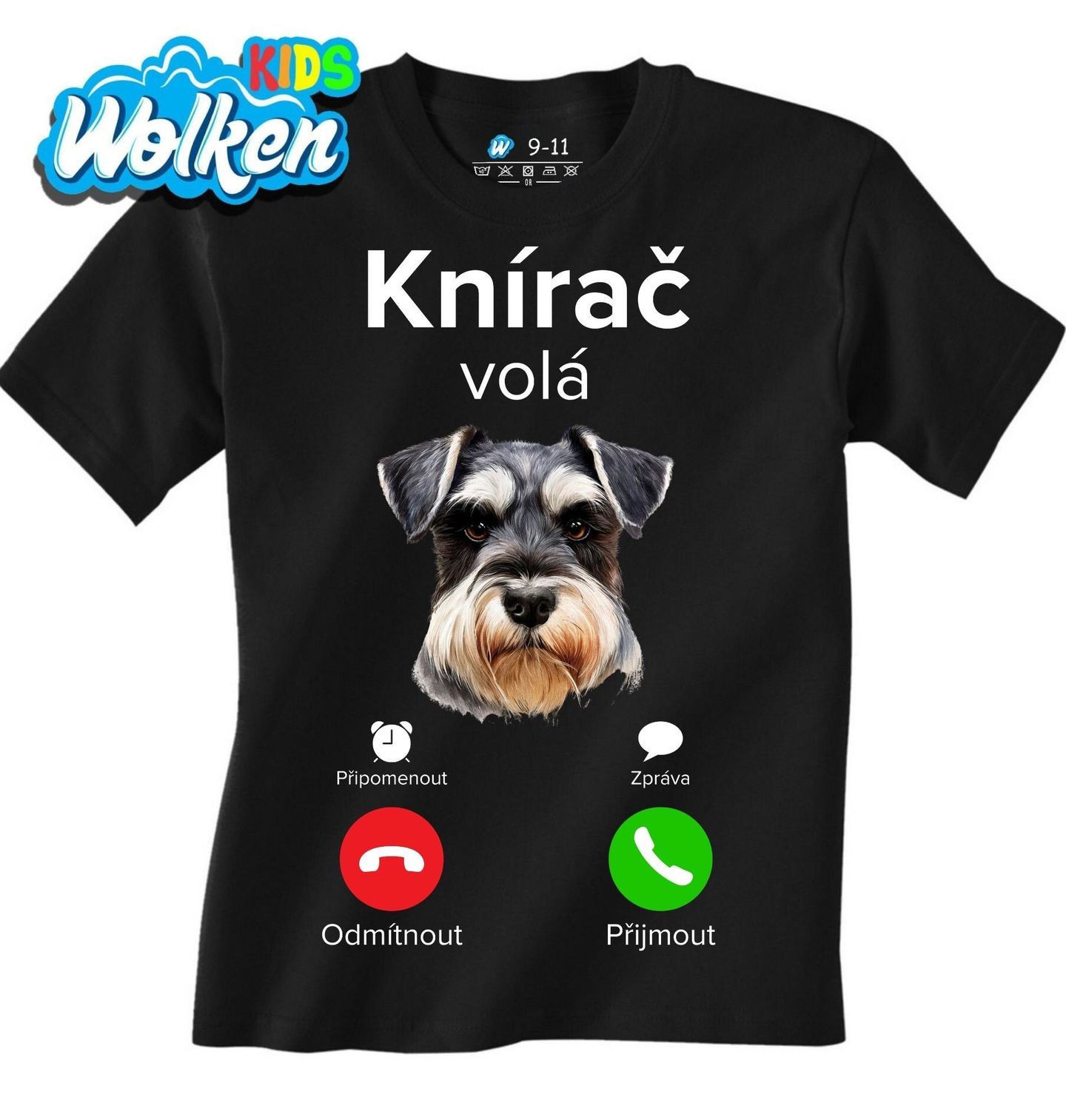 Dětské tričko Knírač volá Phone Call.jpg